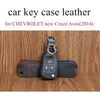 ✴ Only Red new sewing Hand car key case car key cover leather Car key cloth fit for CHEVROLET new Cruze Aveo(2014) Epica(2013)