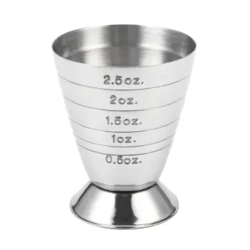 Dropship Double Clear Jigger Ounce Cup Plastic Resin Milk Tea Coffee Mixing  Oz Scale Measuring Cup Home Bar to Sell Online at a Lower Price