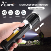 Auoyo Đèn Pin T6 Đèn Flash Đa Năng Đèn Pin Phóng To Mini LED Siêu Sáng Cầm