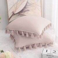 【hot】☽❖ Luxury Embroidered Cushion Covers Tassels European Sofa Car Throw Pillows