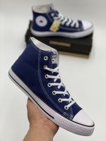 รองเท้าผ้าใบหุ้มข้อConverse All Star high top สีกรมท่า รุ่นคลาสสิค รองเท้าคอนเวิร์สหุ้มข้อ