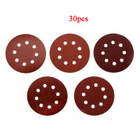 30/60Pcs 5" 8 Holes Sanding Discs Assorted 240 320 400 600 800 1000 Grit Sandpaper for Random Orbital Sander