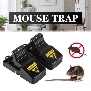 3 pcs Mice Mouse Traps Mousetrap Bait Home Garden Supplies Reusable Black  Metal High Sensitive Snap Spring Rodent Catcher 