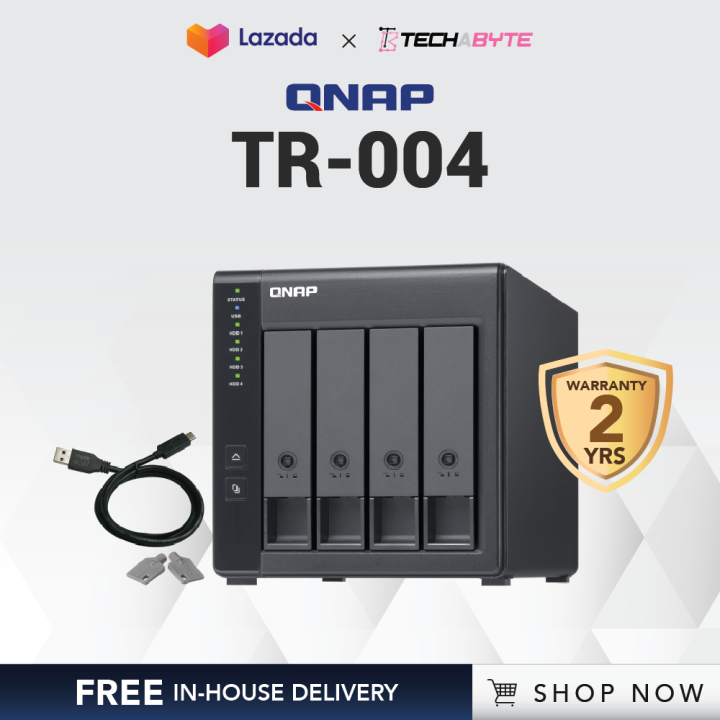 QNAP TR-004 | 4 Bay | USB Type-C| Direct Attached Storage With