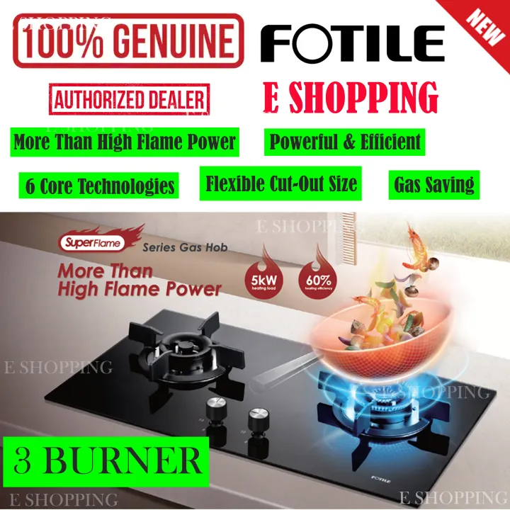 FOTILE GHG78312 Built-In Gas Hob Super Series / FOTILE 3BURNER GAS ...