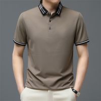 BROWON New Arrival 2023 Men Polo Shirt Business Casual Fashion Turn-Down Men Polo Solid Short Sleeve Summer Polo Men Clothing Towels