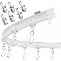 ♀❆ Flexible Bendable Ceiling Curtain Track Ceiling Mount For Curtain Rail Room Divider Ceiling Track For Curtains