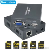 【CW】∏  Navceker 200m Network KVM Extender RJ45 USB Over Cat5 Cat5e Cat6 Cable Transmitter Receiver