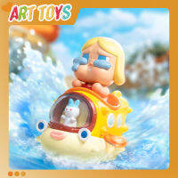 【Genuine】Popmart  POPCAR Water Party Clear Figure Crybaby828