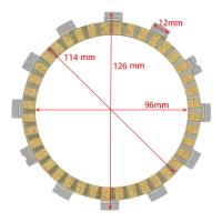 Motorcycle 5Pcs Bakelite Or Paper-Based Clutch Friction Plates For Suzuki RG80 RM80 RC1 RM85 TS80 DR125SM TS125ER TS1252 RM 80