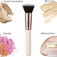 (Stream woman)แปรงแต่งหน้าแชมเปญ Flat Top Foundation Brush Repair Liquid Cream Powder Brush Contour แปรงแต่งหน้า Maquillaje