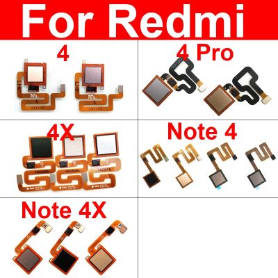 Tombol Home Kabel Flex untuk Xiaomi Redmi Note 4 4X Pro Sensor Sentuh Sidik Jari Return Suku Cadang Penggantian Kabel Pita Fleksibel