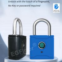 Egfirtor Ttlock แอพพ์บลูทูธกุญแจสมาร์ทล็อกลายนิ้วมือกระเป๋าขนาดเล็กไร้กุญแจกระเป๋าเดินทางล็อคประตูไฟฟ้า