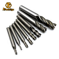 ที่มีประสิทธิภาพ8ชิ้น2 3 4 5 6 8 10 12มิลลิเมตรความเร็วสูงเหล็ก end Mill ก้านตรง4ขลุ่ยคาร์ไบด์ที่เป็นของแข็ง CNC ตัดกัด