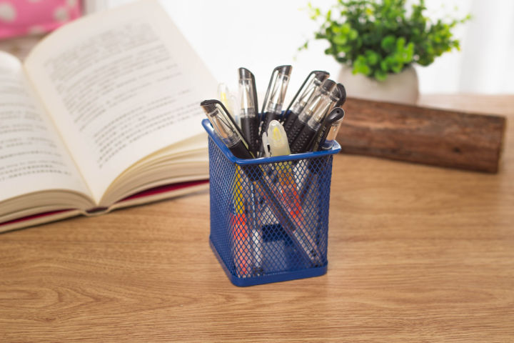 กล่องใส่ปากกา-กล่องใส่ดินสอ-กระป๋องใส่ปากกา-ตะกร้าเหลี่ยม-กล่องเหล็กใส่ปากกาดินสอ-ตะแกรงใส่ปากกาดินสอ