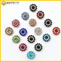 WAPKTY 10PCS 14mm ตัดเย็บเสื้อผ้า เครื่องประดับหมวก ที่เป็นประกาย ปุ่ม ตกแต่งเสื้อผ้า พลอยเทียม หินแก้วคริสตัล