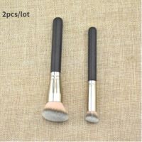 Wooden Handle Makeup Brushes Set High-End Foundation Concealer Contour Blending Professional Beauty Cosmetic Brush Frosted