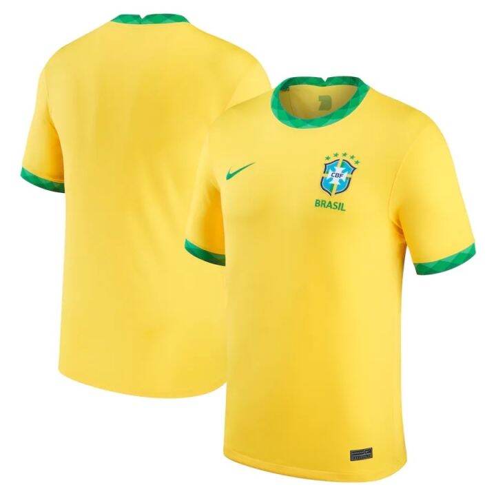 ♨ Brazil National Team Gold 2020/21 Home Reproduction Men&rsquo;s Women&rsquo;s