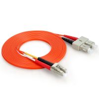 50 Meter LC-SC Fiber Optic Cable MultiMode Duplex Patch Cord OM1 62.5/125 50M