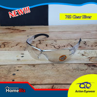 Action Eyeware รุ่น 765 Clear Silver ,แว่นตานิรภัย, แว่นกันแดด2020, แว่นตากันUV, แว่นกันแดดผู้ชาย, แว่นตาผู้ชาย, ราคาถูก, Action Eyeware  แถมฟรี ซองผ้าใส่แว่น