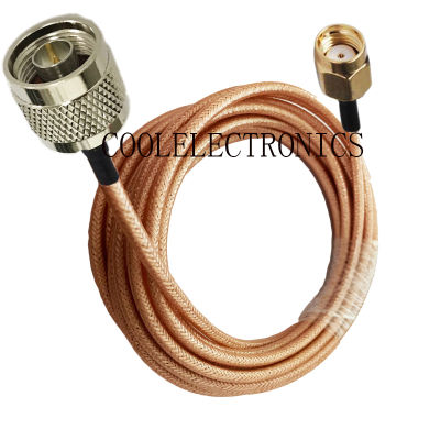 RG400 RP-SMA Male to N Male Double Shielded Copper Braid RF Coaxial cable 50ohm 10/15/20/30/50CM 1/2/3/5/10M