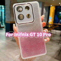 เคสสำหรับ Infinix GT 10 Pro 10Pro GT10Pro IX GT 10 Pro 5G 2023สาวน่ารักเคสโทรศัพท์ใส TPU นิ่มกากเพชรส่องแสงเป็นประกายระยิบระยับฝาหลังกันกระแทก