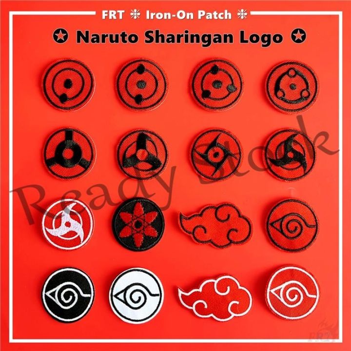 Rinnegan eye patch Handmade Naruto gift Anime embroidery