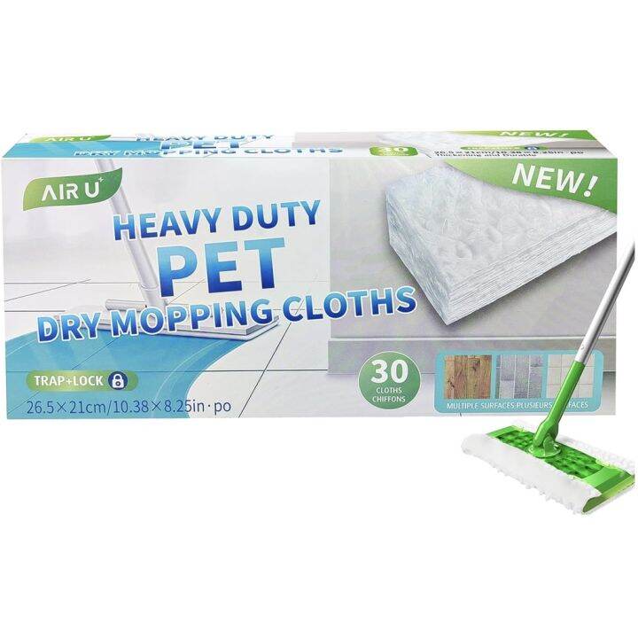Heavy Duty Pet Dry Sweeper Pads for Swiffer Dry Sweeping Cloths Refills