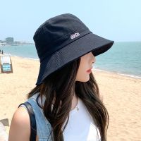 Hats Shop9 หมวกบัคเก็ต ลายน่ารักๆ ปักOKLA หมวกแฟชั่นหญิง สินค้าพร้อมส่ง D076