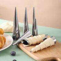 【hot】✺◇☽  5pcs Bread Moulds Baking Mold Sheep Horn Croissant Cone Tube Roll Pastry Bakery Accessories