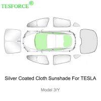 [New Changes]ที่บังแดดผ้าเคลือบเงินสำหรับเทสลารุ่น3 Y 2020-2023ด้านข้างม่านบังแดดเพื่อความเป็นส่วนตัวอุปกรณ์บังแดดตาบอดสำหรับตั้งแคมป์