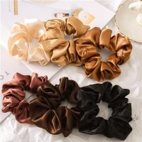 【Ready Stock】 ◙✔♝ C18 ins Popular Women Sweet Satin Silk Rubber Bands / KidsChildrenKorean Fashion lovely Elastic Scrunchies Hair Ties / Las Solid Color Basic Hair Ring Rope / Womens Daily Ponytail Holder / Girls Trendy Hair Accessories