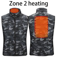 Heated Jacket Fashion Men Coat Inligent USB Electric Heating Thermal Warm Clothes Winter Heated Vest Plus S-4XL size