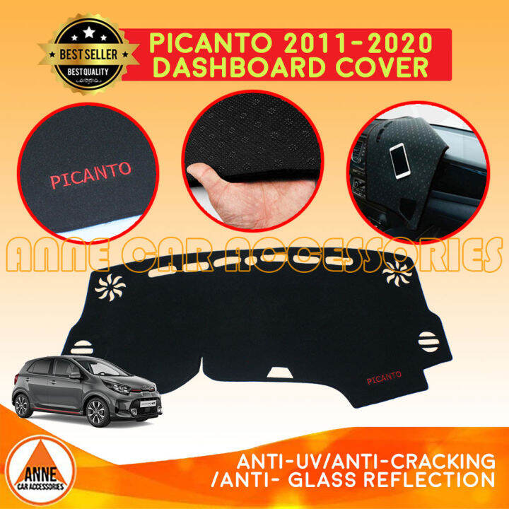 Auto Dashboard Cover Mat Voor KIA STONIC 2017-2021, Antislip Dash Mat