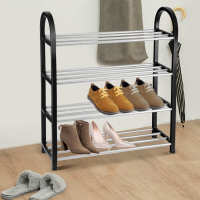 Shoes Storage Shelf Aluminum Metal Standing Rack DIY Shoes Storage Shoe Rack Shelf Home Organizer Accessories