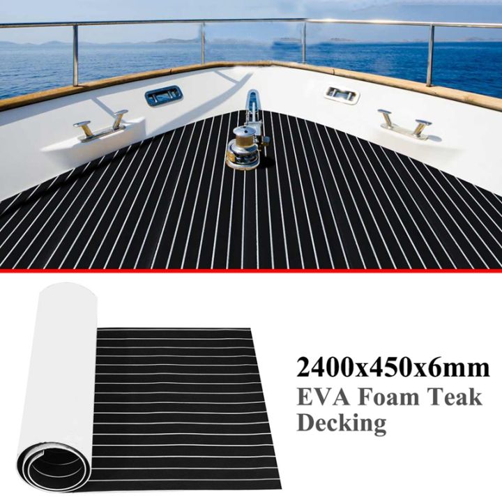 self-adhesive-eva-foam-teak-decking-yacht-marine-flooring-synthetic-boat-floor-mat-2400x450x6mm
