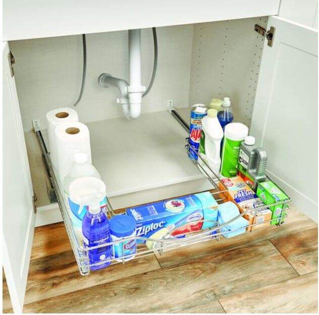 Under Sink Pull out Basket / Under sink Organizer | Lazada PH