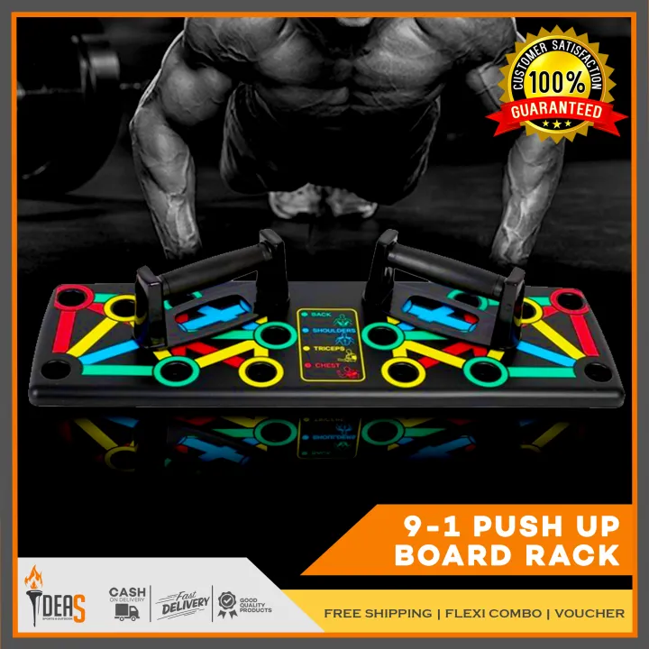 Ideas 9 In 1 Push Up Board Rack System Body Fitness Exercise Home Gym