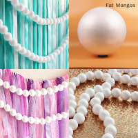 ✨ [Mangos] 10รอบสีขาว80mm Polystyrene Foam Ball การสร้างแบบจำลองทรงกลม styrofoam CRAFT