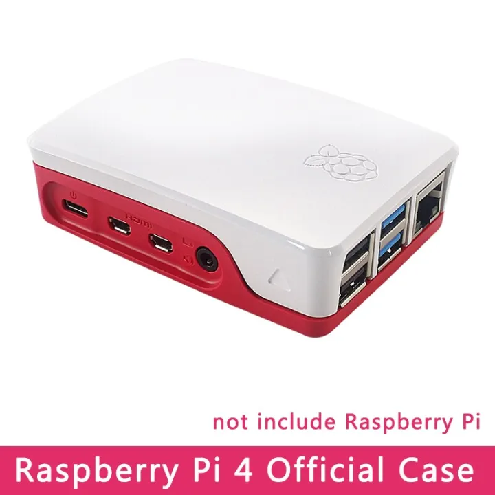 Original Raspberry Pi 4 Official Case Abs White And Red Shell Plastic Enclosure Box For Raspberry 7331