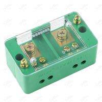 ✉❒◄ Single Phase 2-IN 4-OUT Wire Terminal Box Household Distribution Box Terminal Row 220V FJ6