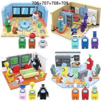 Tipi Amongs gioco Space Combat Base Capsule Alien Building Blocks Doll modello mattoni kit per bambini regalo per bambini