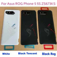 เคสด้านหลังเดิม100% สำหรับ6.78 "Asus ROG Phone 5 5S ZS673KS หน้าจอโทรศัพท์ด้านหลังฝาหลังปิดโทรศัพท์ฝาหลัง + เลนส์กล้องถ่ายรูป