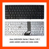 Keyboard Asus A45 A45A Black US แป้นอังกฤษ ฟรีสติกเกอร์ ไทย-อังกฤษ