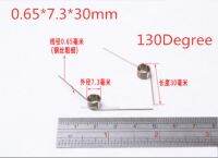 【☊HOT☊】 zhongkouj558251 10ชิ้น0.65*7.3*30มม. 8วงแหวนชุบนิกเกิลขนาดเล็กฮาร์ดแวร์สปริงแรงบิด Diy องศา130