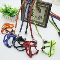 New High Quality Upgraded color collar rope Large Dog Leashes Iron chain Pet Reflective Traction Rope Collar Set For Small Dogs