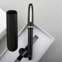 ◆ Jinhao X350 Fountain Pen Black gold clip Trim 0.5mm Fine Nib Ink Pens for Writing Office Business School A7107