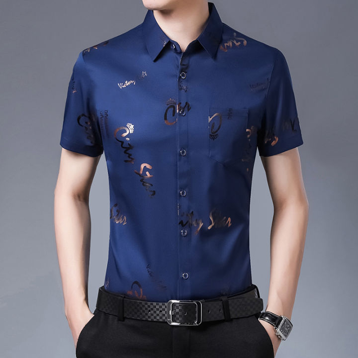 new-men-shirt-high-quality-silk-print-summer-short-sleeve-casual-shirts-men-slim-fit-camisa-masculina-drop-shipping-c749