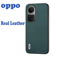 สำหรับ Oppo Reno 10 /10 Pro+ 5G เคสโทรศัพท์นักธุรกิจปิดหลังหรูหราหนังวัวกันกระแทก