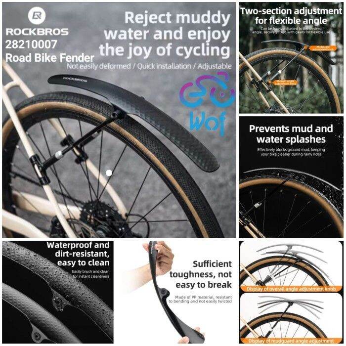 ROCKBROS 28210007 Road Bike Fender Spakbor Mudguard Sepeda Mud Guard